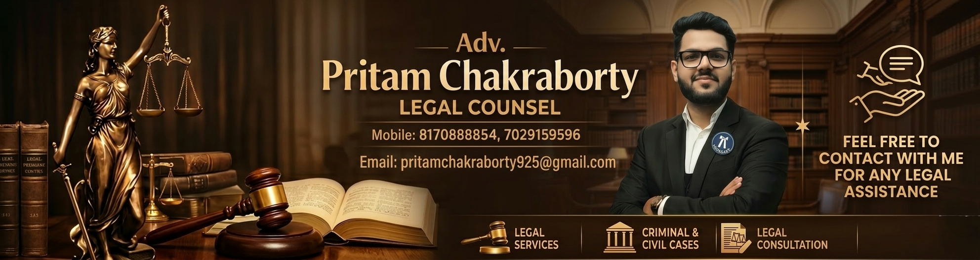 Pritam Chakraborty Advocate Banner